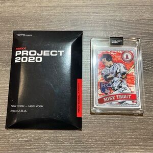 2020 TOPPS MIKE TROUT RC Project Los Angeles Angels Baseball Card #100 W/ Case